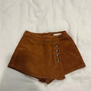 Brown Corduroy Skort